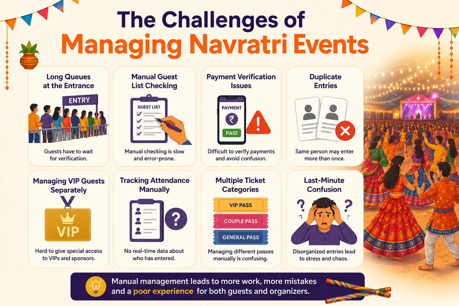 The Challenges of Managing Navratri Events