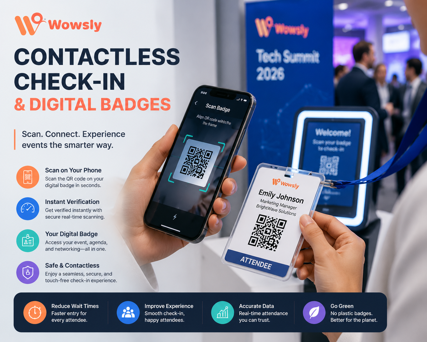 Contactless Check-In and Digital Badges