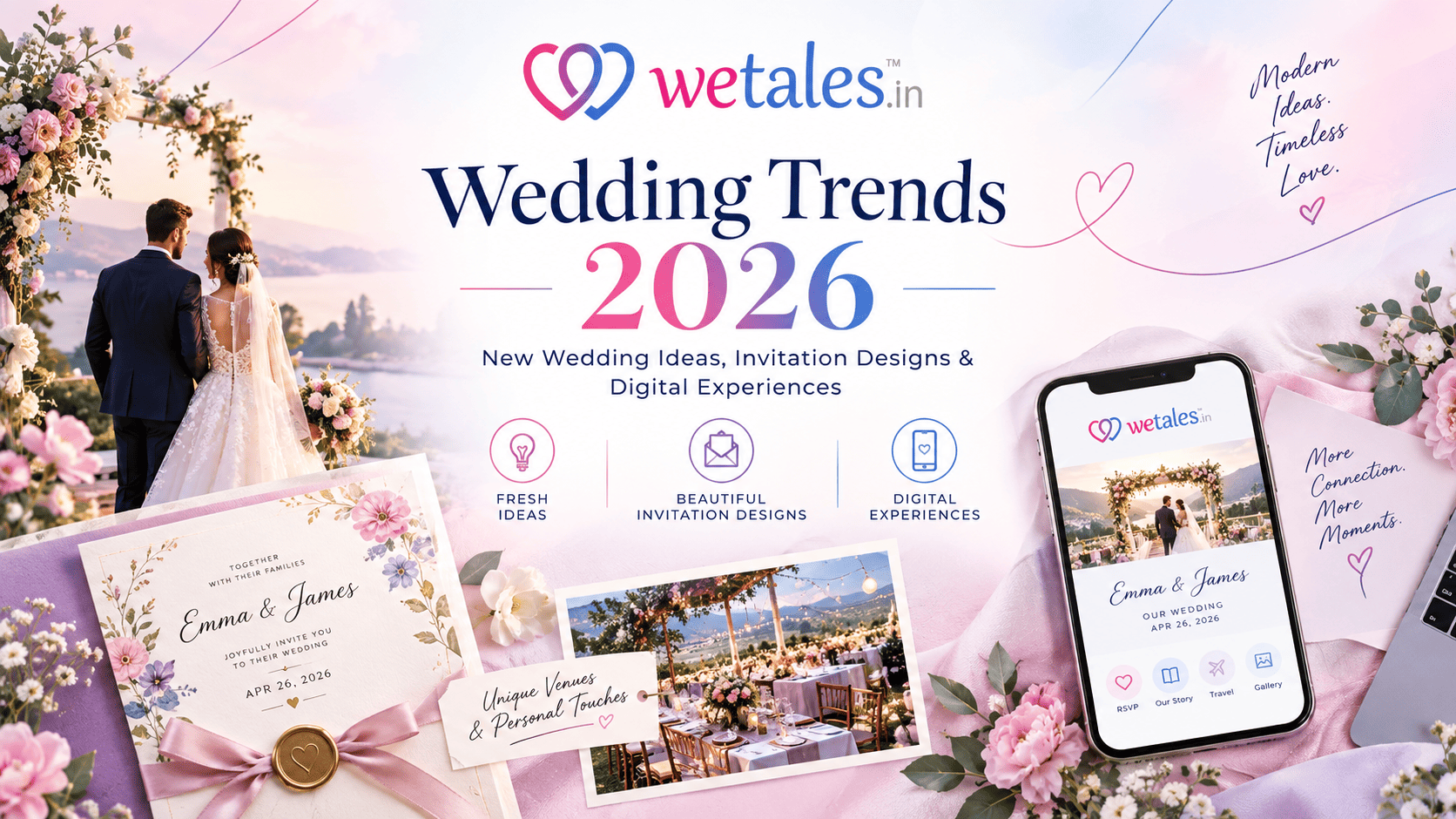 Wedding Trends 2026: New Wedding Ideas, Invitation Designs & Digital Experiences