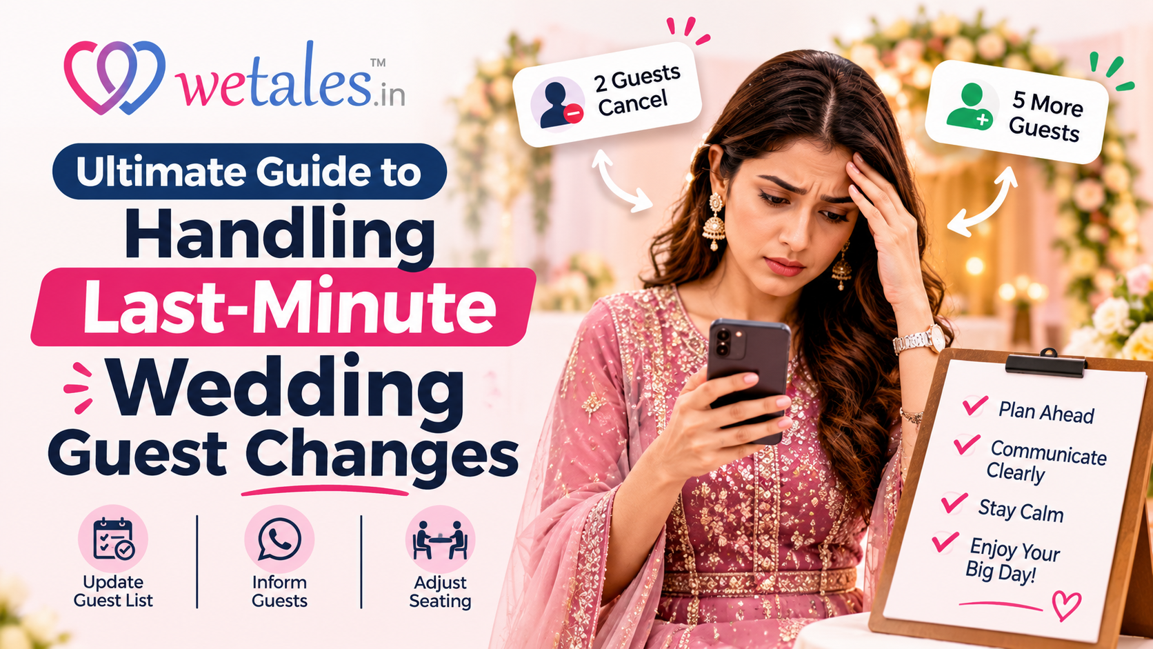 The Ultimate Guide to Handling Last-Minute Guest Changes in Indian Weddings